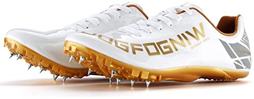 BLBK Spikes Leichtathletik 8 Nägel Unisex-Leichtathletikschuhe, rutschfeste Jugendsportschuhe mit Spikes und Sprint Herren Damen und Kinder