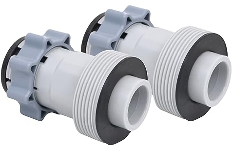 CIADAZ Adaptadores para Manguera de Piscina Tipo B 2 Unidades, Adaptador De Conexión De Agua， Adaptador Manguera Piscina， Conector Manguera， Manguera De Conexión， Accesorios Piscina