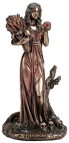 Veronese Design Sculpture en résine Perséphone de la déesse Grecque de l'agriculture 16,5 cm Finition Bronze coulé à Froid