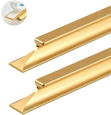 2 Stück Selbstklebende Möbelgriffe Balkontürgriff Schrankgriffe Schubladengriffe Self Stick Türgriffe Glastür Fenstergriff Ohne Bohren Griff für Kleiderschrank,Schiebetür (Hole spacing:64mm)