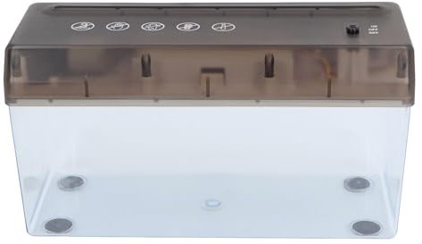 Elektrischer Aktenvernichter, USB- oder Batteriebetrieben, 3-Gang-Schiebeschalter, 1,5 M/min Geschwindigkeit, Aktenvernichter für Büro, Schule, Heimgebrauch