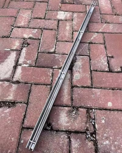 Canaletta Scolo Acqua Piovana 100cm di Lunghezza di Drenaggio per Grondaia Stretta - Acciaio Inossidabile 304, Griglia di Drenaggio Sottile per Recinzione in Cemento, Deviatore per Griglia da Patio in