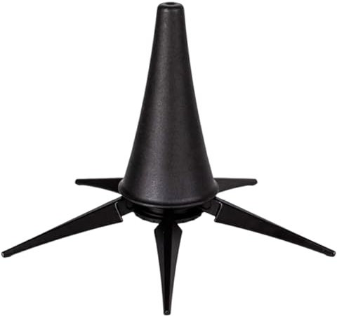 Jortmrd Klarinettenständer Faltbar ABS Trompetenständer mit 5 Beinen, Leicht Querflötenständer für A und B Klarinette, für Oboen, Flöten, Klarinette, Schwarz, 10,5x18,5cm