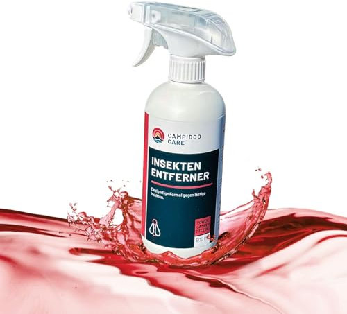 CAMPIDOO Insektenentferner 500ml - Löst selbst hartnäckige Insektenreste & Vogelkot - Sanft zur Oberfläche