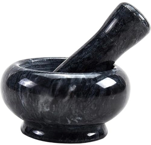 Vobumix Juego De Mortero Y Maja, Recipiente para Moler Especias, Herramienta De Cocina Portátil para Triturar Y Moler Hierbas Y Especias.