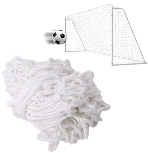 Fußballtor Netz, Tornetz 3x2m 2Pack, Fußballtornetz,Tornetze Ersatznetz Fußball für Sport Match Training,Polypropylenfaser Ersatznetz für Fußballtor Sportspiel,Robuste Netze, Fussballnetze für Tore