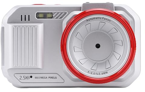 Generic Fotocamera Digitale, Videocamera Digitale di Zoom con Schermo a Colori da 2,8 Pollici per il Viaggio (SILVER)