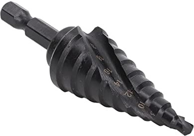 Garosa Bit di Trapano a Gradini, M2 Strumento Gambo Esagonale a Spirale in Acciaio Ad Alta velocità (10 gradini (4‑22 mm))