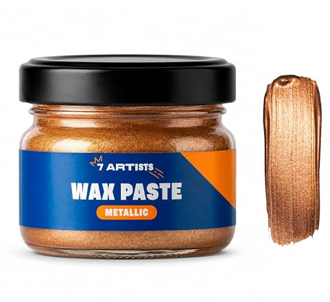 7 Artists Gilding Wax 20 ml Metallic Wax Paste Copper | Förgyllning vax Guld | Gilding Cream | Vaxfärg | Guldförgyllning Wax Craft | Metalliskt Förgyllningsvax