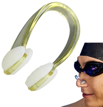 Generisch Clip nasal de natation - Pinces nasales en silicone pour adultes et - Équipement d'exercice dans la piscine pour et adultes - Plongée avec tuba - Surf et plongée