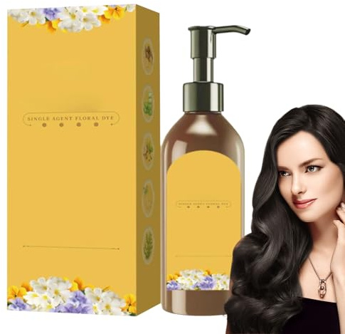 Shampoo Colorante Capelli Scuri Shampoo Colorante Capelli Neri | Confezione Singola Adatto a Adulti, Donne, Uomini, Anziani e Nonne