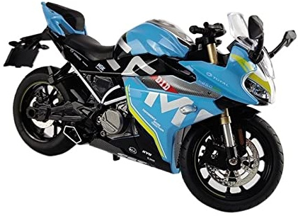 För CFMOTO 250SR 1:12 Stor Storlek Legeringsskoter Sportmotorcykel Replika Motorcykel Racingmodell Present Hobby Dekoration Motorcykelmodeller(Blue)