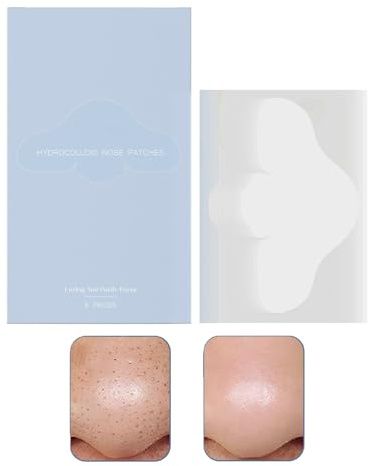 Nasenpflaster - Pickel-Overnight Beauty Tools, atmungsaktive ölabsorbierende Nasenstreifen für empfindliche, trockene und alle Hauttypen, tägliche Nacht, Reisen, Zuhause, Schlafsalon, Frauen und
