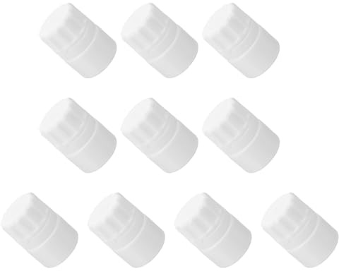 HOMSFOU 10 Pezzi Bottiglie Vuote per Compresse in Polietilene con Tappo a Vite, Contenitori Portapillole Sigillati e Portatili per Farmacia, Custodie Leggere per Tablet da Viaggio,