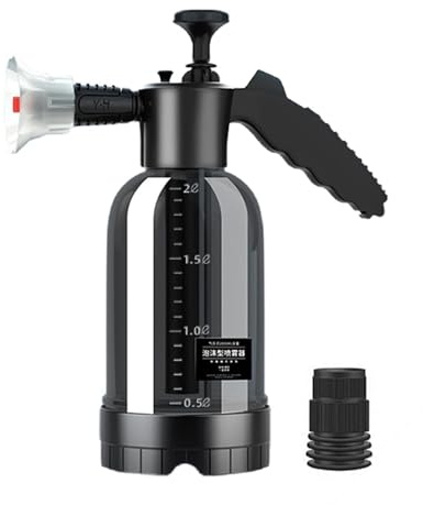 Pulverizador de espuma para coche – PE + PP, 12,99 pulgadas, pulverizador eléctrico de espuma de nieve, herramienta de limpieza de coche, 2 litros, para lavado de coches, limpieza y mantenimiento de
