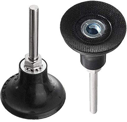 Gasea 2pcs 2-Inch Roll Lock Sanding Disc Pad Holder, 1/4 Shank Quick Change Adapter Rotary Pad Holder