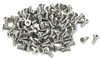 sourcing map M1.6x4mm T4 304 nichtrostend Edelstahl Flache Torx Kopfschraube 100 stücke DE de