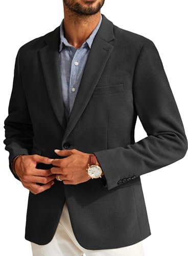 PJ PAUL JONES Blazer en velours côtelé pour homme, coupe ajustée à deux boutons, veste de sport décontractée