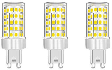 Confezione da 3 Lampadine a LED G9 da 10W equivalenti a 150W Alogene, 86 LED, 1000Lm, Angolo di Diffusione 360°, Ultra Luminose, AC 220-240V, Non Dimmerabile, 6000K Bianco Freddo