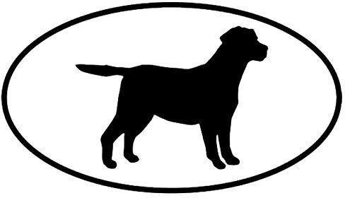 SUIFENG Autoaufkleber 13.5X7.5Cm Labrador Retriever Hund Auto Aufkleber Silhouette Vinyl Aufkleber Auto Styling Truck Dekoration Schwarz/Silber
