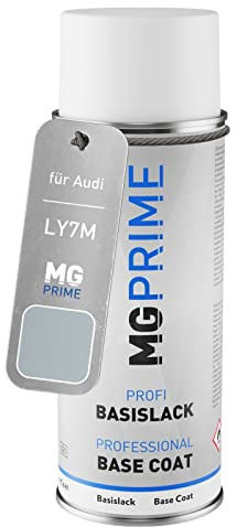 MG PRIME Autolack Spraydose für Audi LY7M / Y7M / L5 Alusilber Metallic | Aluminum Silver Metallic, Basislack, Sprühdose 400ml
