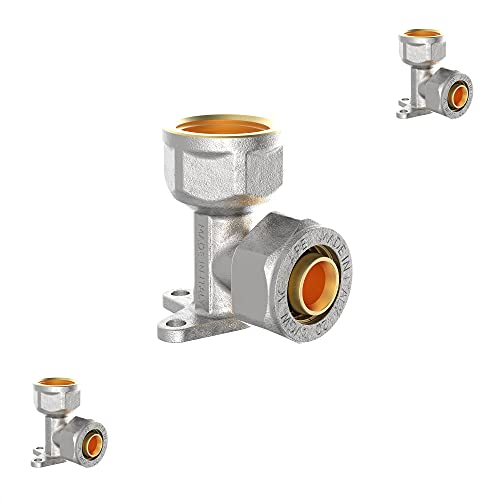 KIRCHHOFF | MSVR Rohr | 3er Set | Klemmringverschraubung 16 mm x 3/4 | Aluverbundrohr | für Heizung | Fußbodenheizung | DVGW zertifiziert | Trinkwasser geeignet | Made in Europe | 3 Stück