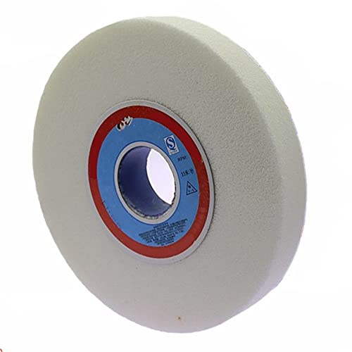 GOONSDS White Corundum Schleifscheibe, Bank Und Sockel Schleifscheibe, OD: 150Mm, Lochdurchmesser: 32Mm, Dick: 20Mm 1Pc,120 Grit