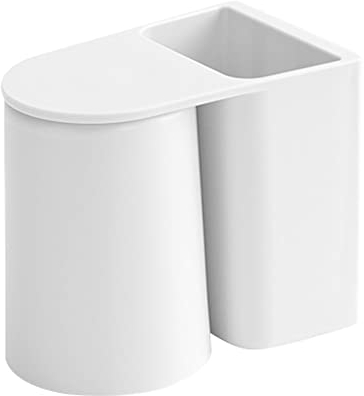 VALINK Magnetischer Zahnbürstenhalter mit Becher, Wandmontage, magnetischer Zahnbürstenhalter, stanzfrei, Mundspülbecher, Aufbewahrungsregal für Badezimmer & Schminktisch
