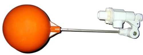 Aurorad 1pcs vertikal und horizontal duales Schwimmerventil kaltes und heißes Wassertank schwimmende Kugelventilstielströmungsregelregelregel (Size : 3-4 inch (White))