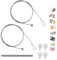 JaneYi 2 piezas Cable para Fotos con Imanes 2m*1,5mm Cable Metálico Trenzado Alambre para Colgar Cuadros con 24 Imanes Pequeños y 4 Ganchos Adhesivos para Pared Foto Tarjeta Postal