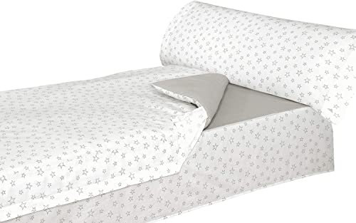 Montse Interiors, S.L. Saco nórdico Cuna o maxicuna + Relleno (Cama de Cuna de 60x120, APARIS Gris)