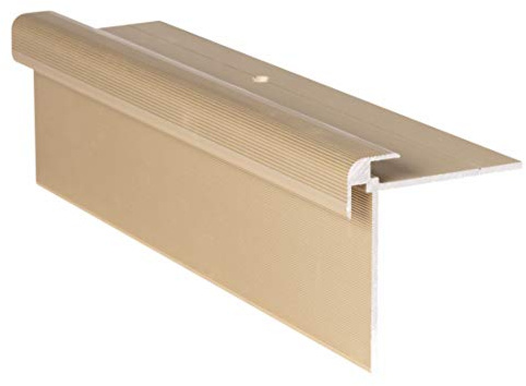 120 cm Treppenprofil CLASSIC 7 mm – Treppenkantenprofil – MESSING | für Treppenverkleidung und Treppenrenovierung