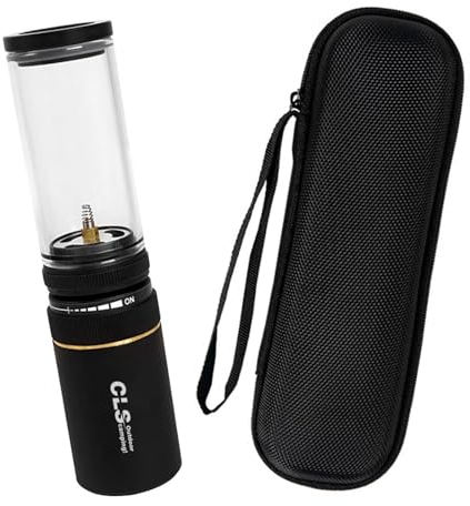 Gas-Tank-Lampe für den Außenbereich, Camping-Licht für Rucksackreisen, Klettern, Picknick, Schwarz
