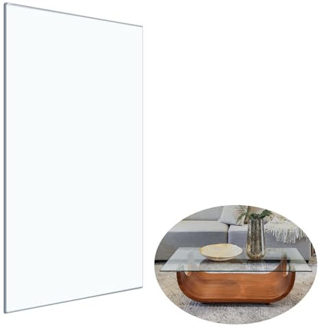 Glasplatte Eckig Transparent - Glasscheibe Aus Gehärtetem Glas 8mm Dick, Glasplatte Eckig, GehäRtetes Glas, Tischplatte Aus Sicherheitsglas Glas, Ideal Als DIY Glastisch Tisch Glas Platte ( Size : 100