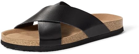 Amazon Essentials Sandalias Cruzadas de Corcho en Piel Sintética Hombre | Sandalias cómodas