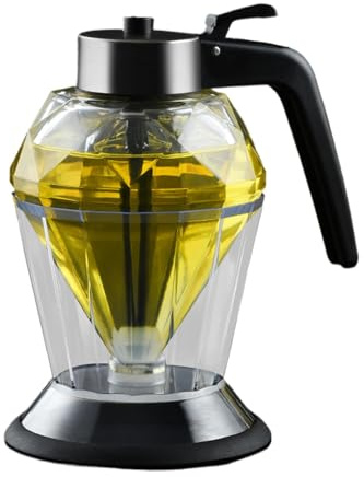dewdat Distributeur De Miel En Verre | Distributeur De Sirop Transparent Sans Goutte, Bouteille Distributrice De Sauce Polyvalente, Pot Distributeur D'huile D'olive Pour Lait Concentré 200ml