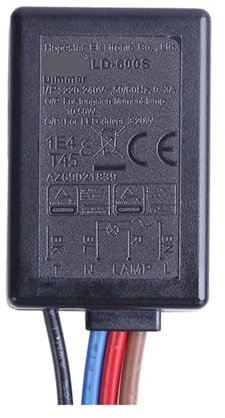 Variateur tactile intégré à 3 voies LD-600S AC, 25~150W, adapté à une lampe au tungstène ou à une entrée de lampe LED 3-25W, 220-240V(EU1)