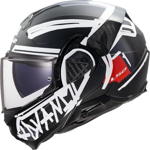 LS2, Modularer Motorradhelm ADVANT II TAPE Black, L