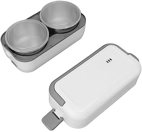 KENANLAN Boîte à déjeuner chauffante, portable, récipient alimentaire chauffant, insert en acier inoxydable, pour la maison, le dortoir, les voyages, l'extérieur, 0,5 l (prise européenne 220 V)