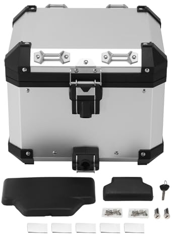 TCT-MOTORPARTS Aluminum Top Case 38L Rear Tail Luggage Box Fits for BMW R1200GS ADV F850 F900GS R1250GS Adventure