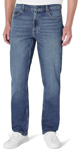 Amazon Essentials Men's Low Stretch Athletic Fit Jeans, Stone Medium Wash, 36W x 34L