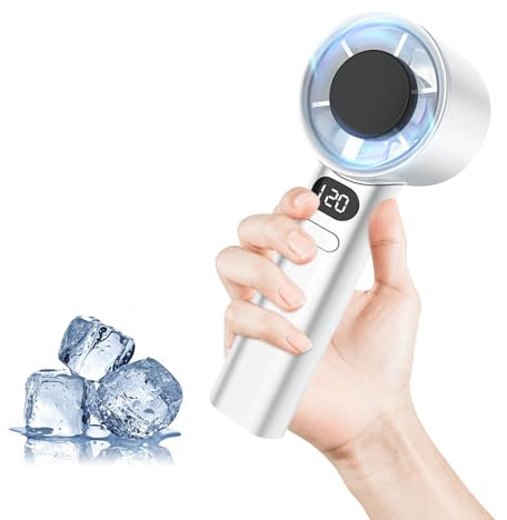 Journeyside Ventilatore portatile, mini ventilatore, 120 livelli di potenza, grande capacità della batteria da 1200 mAh, lunga Durata, Adatto Per Uso Interno Ed Esterno