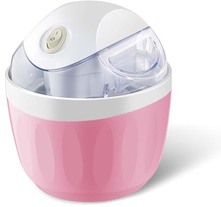 SUPER FOREST Máquinas para Hacer Helados, máquina para Hacer Hielo, Capacidad de 500 ml (2-4 porciones), Revestimiento extraíble Apto para Uso alimentario, Funcionamiento Manual, Ideal para fam