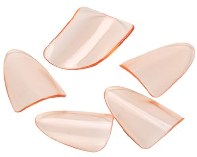 Gatuida 5pcs Orange Pipa Nails Lightweight PC Material Finger Picks round Edge for Playing Lute and Guzheng Musical Instruments