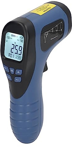 WALFRONT Easy to Use, Accurate Temp Reader with Color Display -50 to 750℃, Infrared Thermometer Digital Non Tool for Cooking BBQ Oven Freezer Industry, Meat