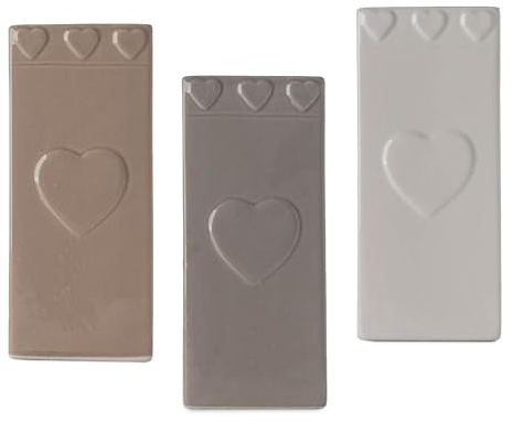 IlGruppone Set 3 Pezzi Umidificatore Aria per Calorifiero Evaporatore d'Acqua Termosifoni Stanza Riscaldamento Radiatore con Ganci Design Moderno Gatto Cuori Cucina Camera Cameretta - Love Drop