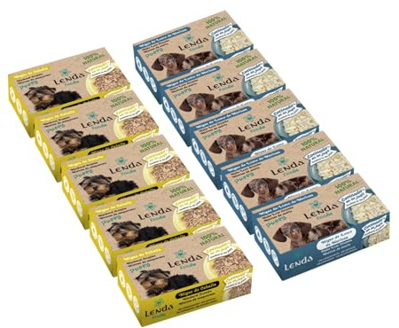Lenda Foodie Pack 10 Puppy - Pack Degustacion – Comida Humeda para Perros Cachorros Premium – Ideal para Cachorros Pequeños - Alimento para Crias Monoproteico Hipoalergenico y Sin Cereales