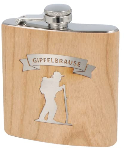 Spruchreif | Flachmann aus Edelstahl mit Gravur | Geschenkidee Wanderer | Outdoor