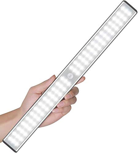 Garderobsljus under skåp, 78 LED-givarlampor för garderober, trådlöst uppladdningsbart skåpbelysning, Stick-on Anywhere Magnetic Night Lighting