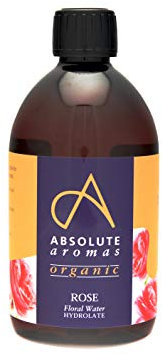 Absolute Aromas Certified Organic Bulgarian Rose Water - 100% Pure, Natural, Nourishing and Hydrating Facial Toner - A Sweet and Versatile Floral Water Suitable for All Skin Types (500ml)